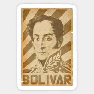 Simon Bolivar Retro Propaganda Sticker